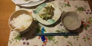 夕飯は、「ふきのとう」の天ぷら